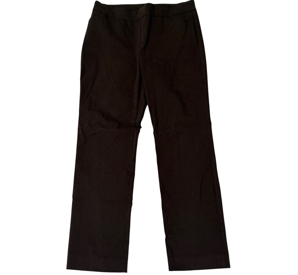 Chico's Brigitte Slim Pull-On Pants, Chocolate Brown, Size 2R